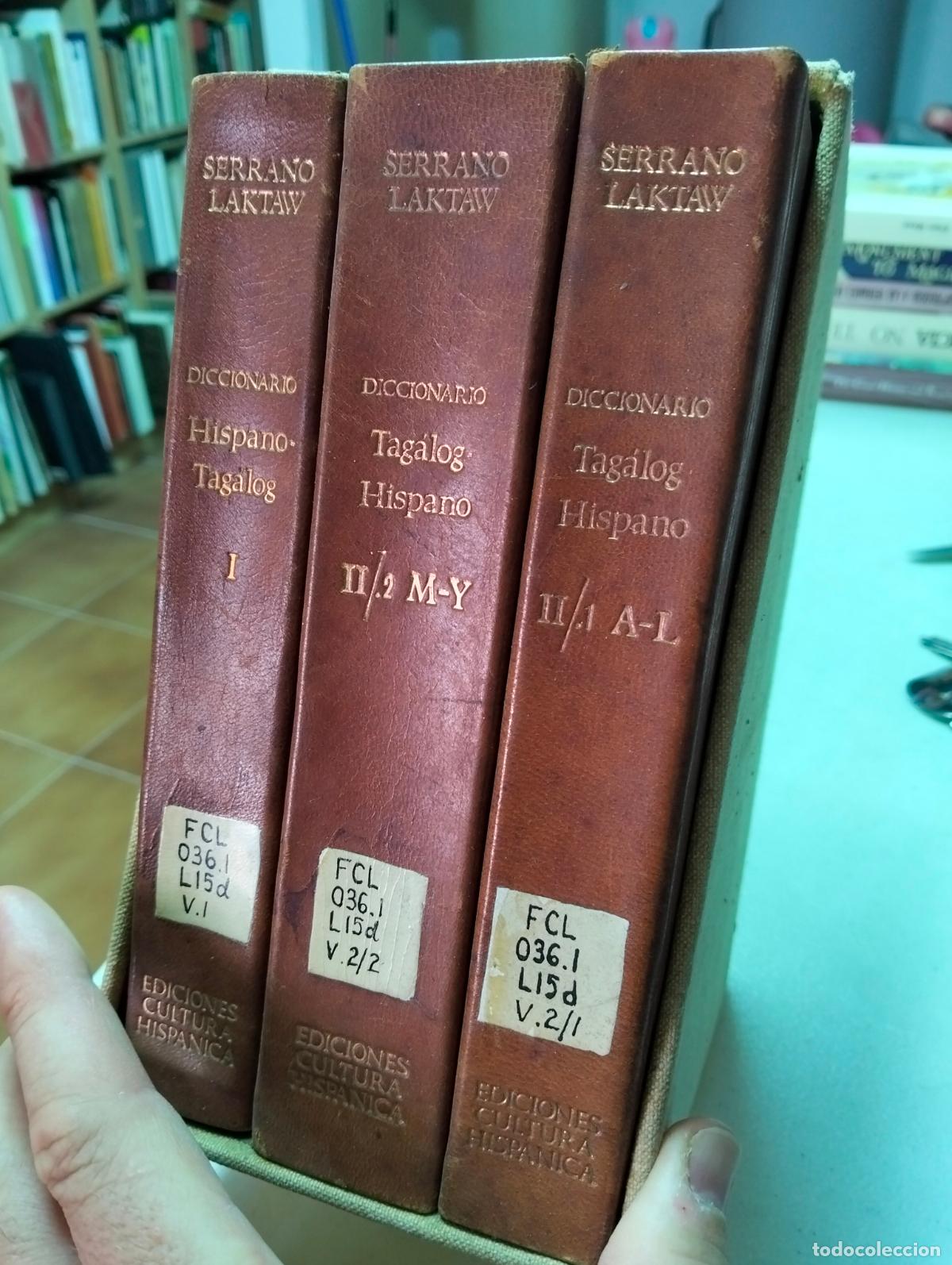 Diccionarios de segunda mano: Raro. Diccionario Tagalo-Hispano, Completo en caja, ed. Cultura Hispanica, 1965, VISITA CATALOGO