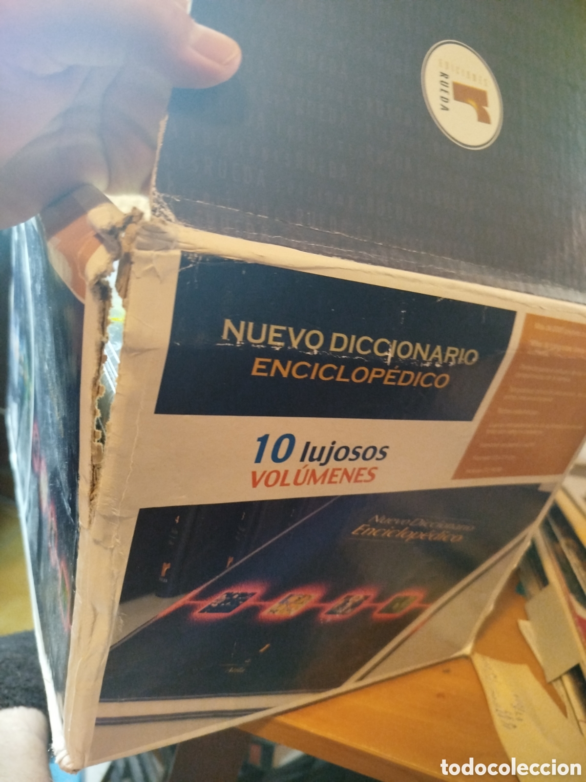 Diccionarios de segunda mano: Nuevo diccionario enciclop&eacute;dico rueda. 10 lujosos vol&uacute;menes. Completa