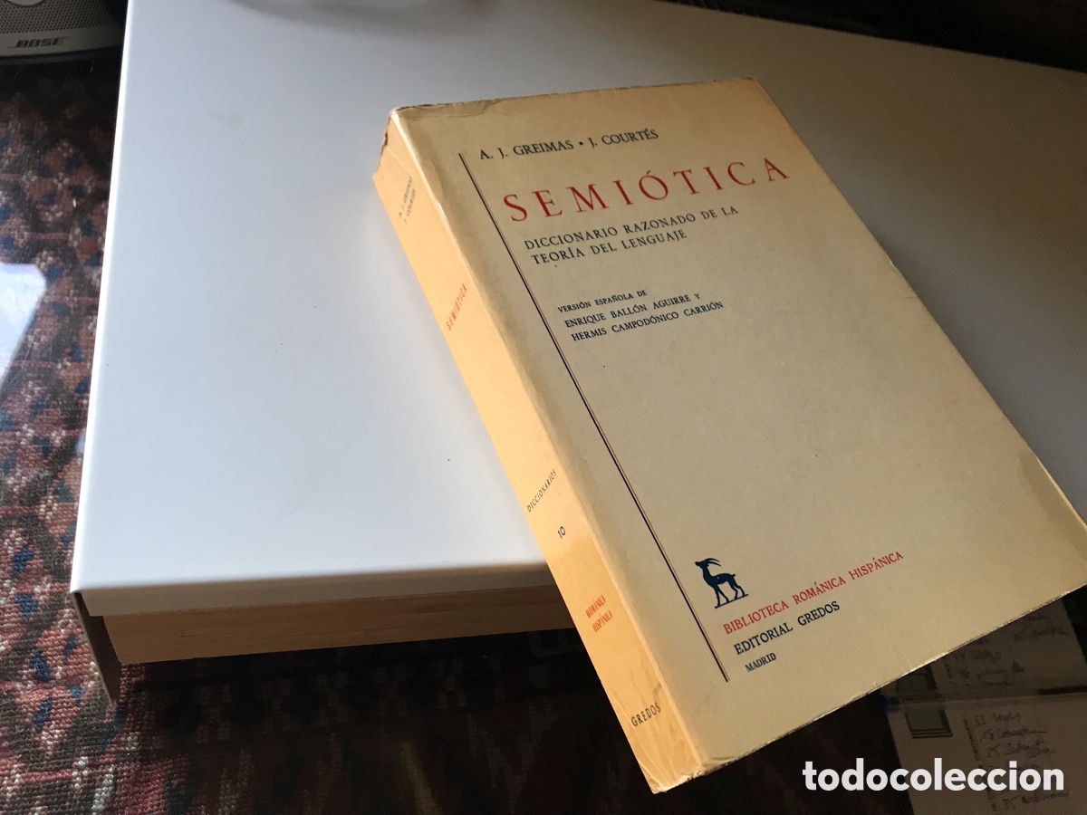 Diccionarios de segunda mano: Semi&oacute;tica. Diccionario razonado de la teor&iacute;a del lenguaje. A. J. Fre&iacute; as. J. Court&eacute;s. Grados