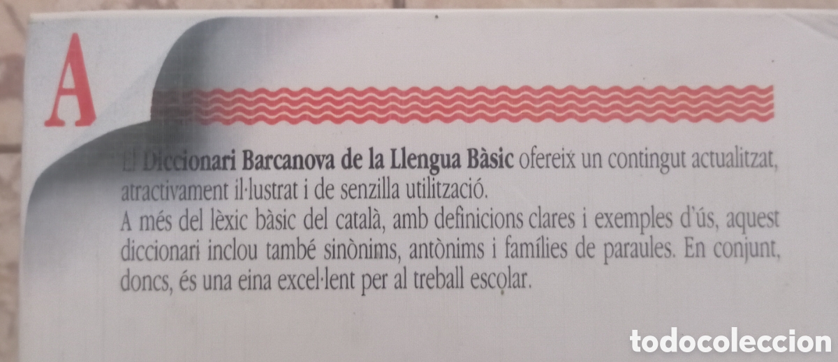 Diccionarios de segunda mano: DICCIONARI BARCANOVA DE LA LLENGUA BASIC - Foto 2