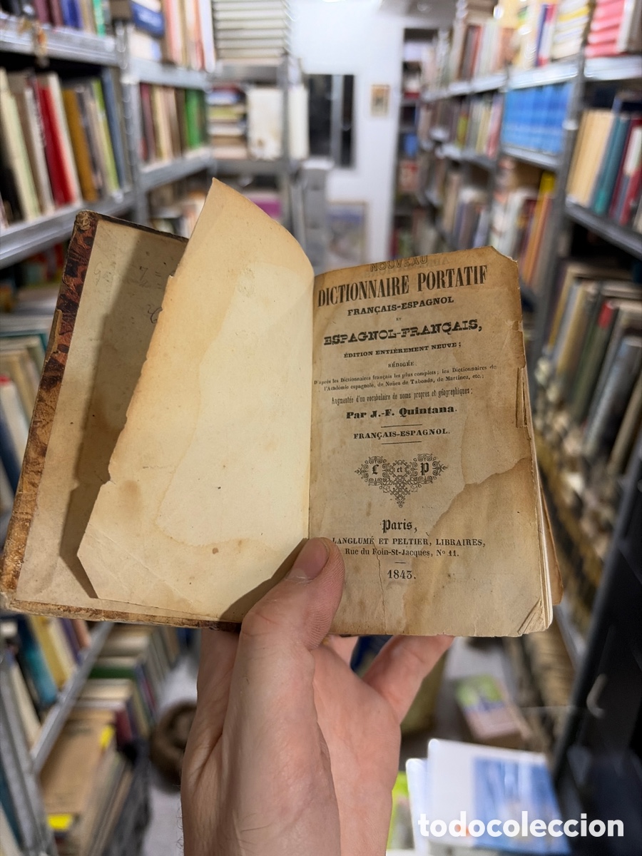 Diccionarios de segunda mano: Blas115E diccionario de bolsillo franc&eacute;s espa&ntilde;ol a&ntilde;o 1845