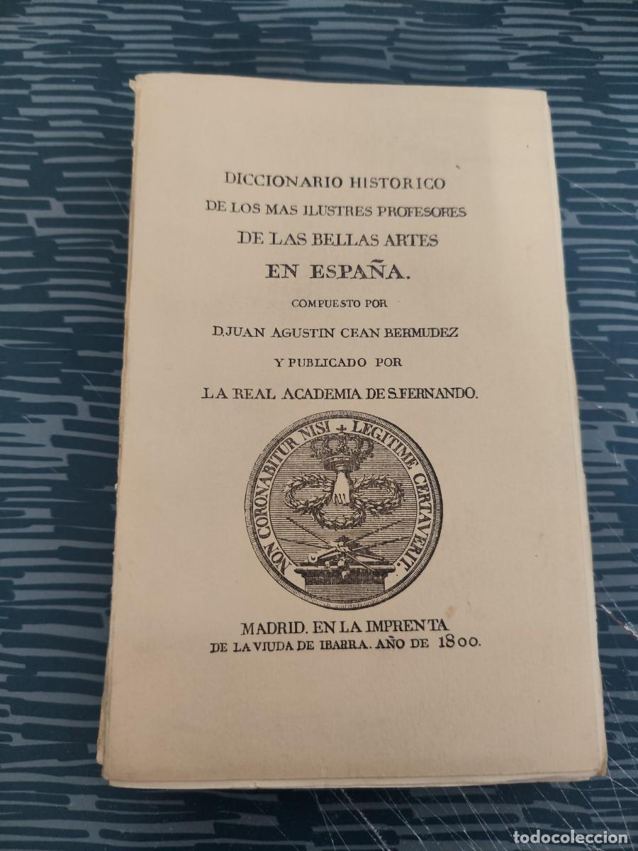 Livros em segunda m&atilde;o: DICCIONARIO HIST&Oacute;RICO DE LOS MAS ILUSTRES PROFESORES DE LAS BELLAS ARTES EN ESPA&Ntilde;A,LEER