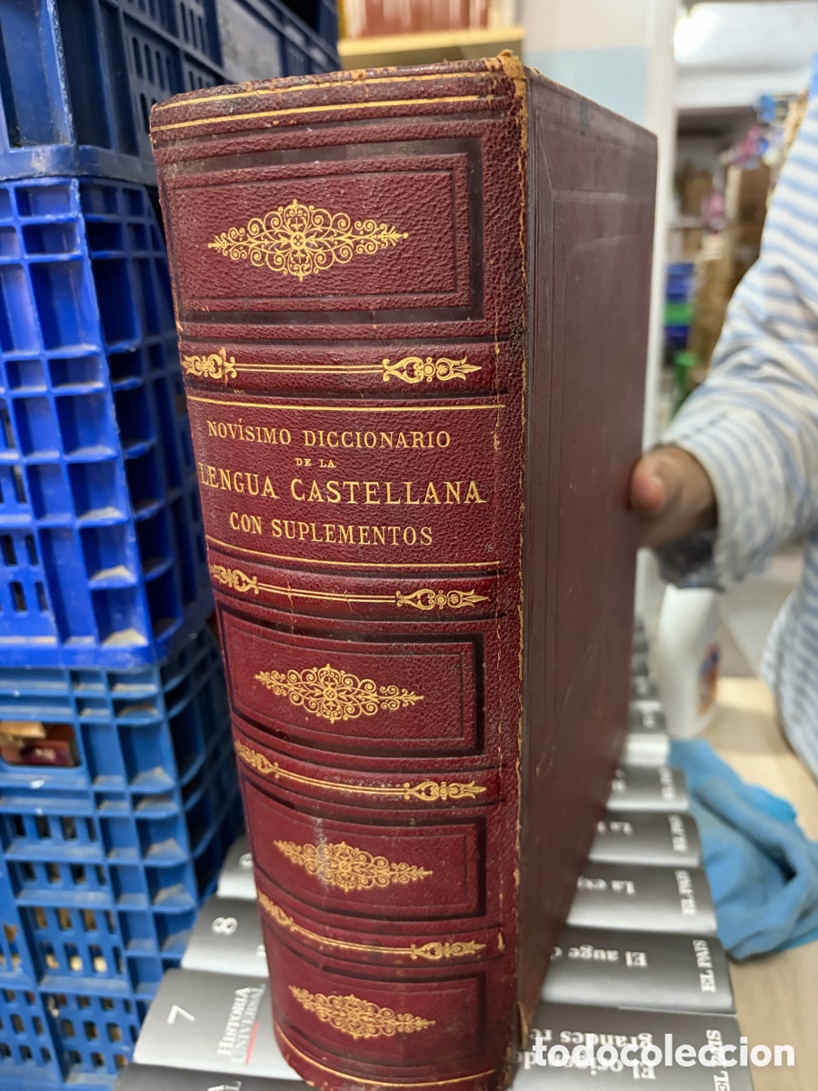 Diccionarios de segunda mano: Novisimo diccionario de la lengua castellana con suplementos 1883 completo