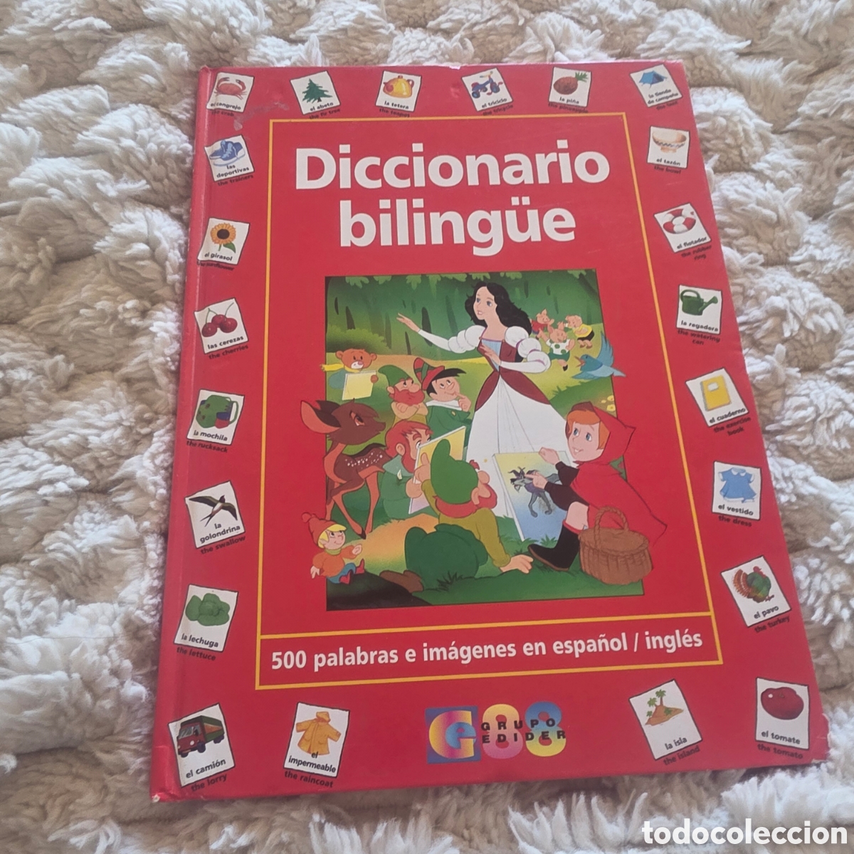 Diccionarios de segunda mano: Diccionario Biling&uuml;e. 500 palabras e im&aacute;genes en espa&ntilde;ol / ingl&eacute;s. - Grupo Edider 88 (Libro Infantil