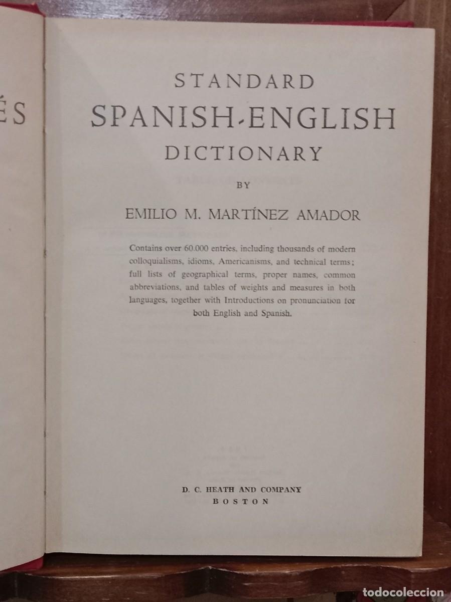 Diccionarios de segunda mano: Diccionario - Espa&ntilde;ol / Ingl&eacute;s - Emilio M. Mart&iacute;nez Amador