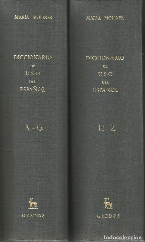 Diccionarios de segunda mano: DICCIONARIO DEL USO DEL ESPA&Ntilde;OL - 2 VOLS. - MARIA MOLINER
