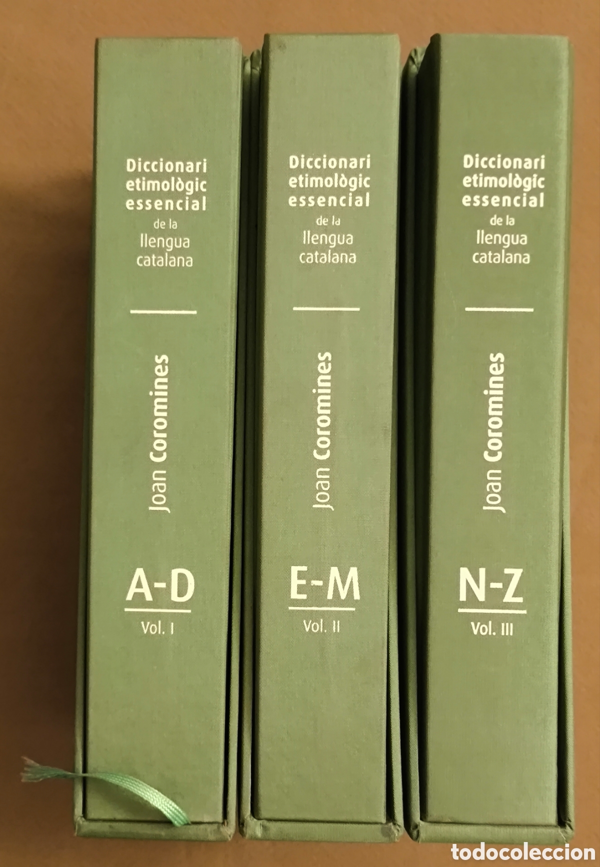 Diccionarios de segunda mano: JOAN COROMINES DICCIONARI ETIMOL&Ograve;GIC ESSENCIAL LLENGUA CATALANA 3 VOL. 2013