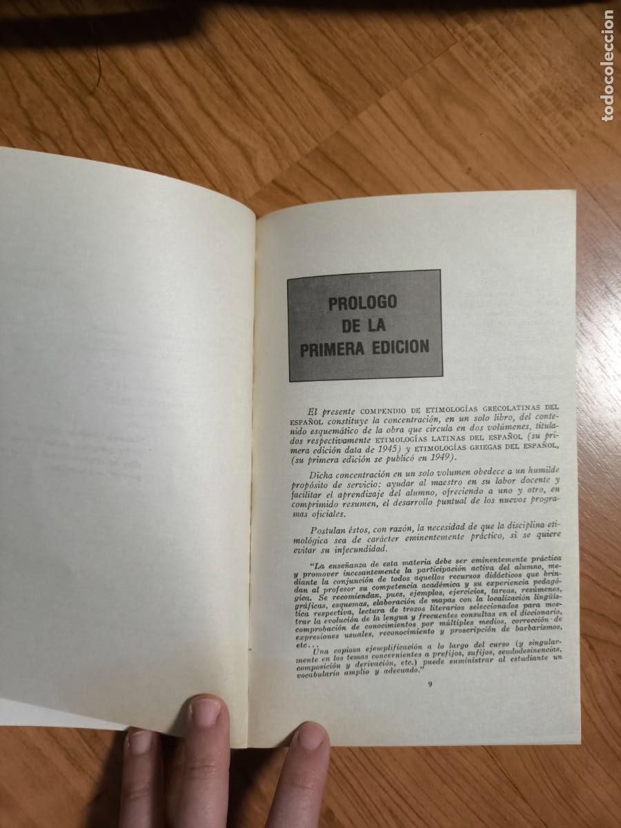 Diccionarios de segunda mano: Etimolog&iacute;a Grecolatinas del Espa&ntilde;ol - Foto 3