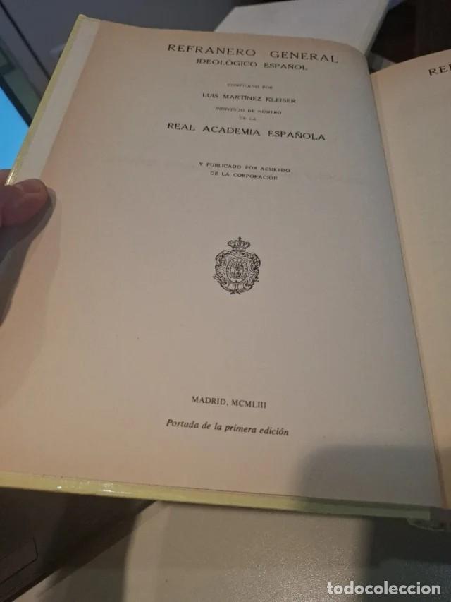 Diccionarios de segunda mano: Libro: Refranero general ideol&oacute;gico espa&ntilde;ol - Foto 4