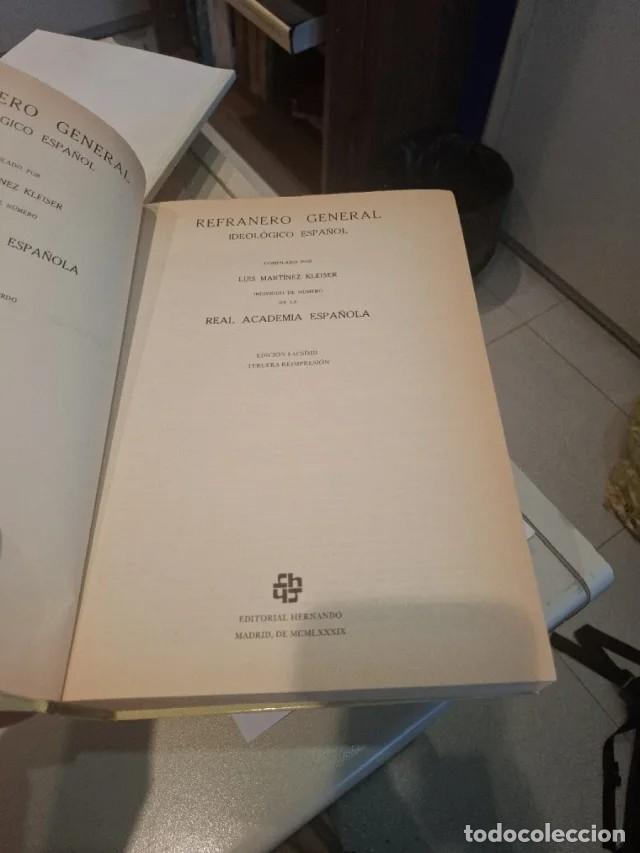 Diccionarios de segunda mano: Libro: Refranero general ideol&oacute;gico espa&ntilde;ol - Foto 5