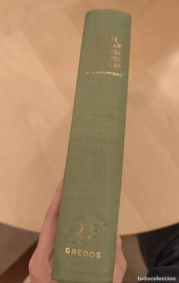 Diccionarios de segunda mano: BREVE DICCIONARIO ETIMOL&Oacute;GICO DE LA LENGUA CASTELLANA &ndash; JOAN COROMINAS &ndash; GREDOS, 1961