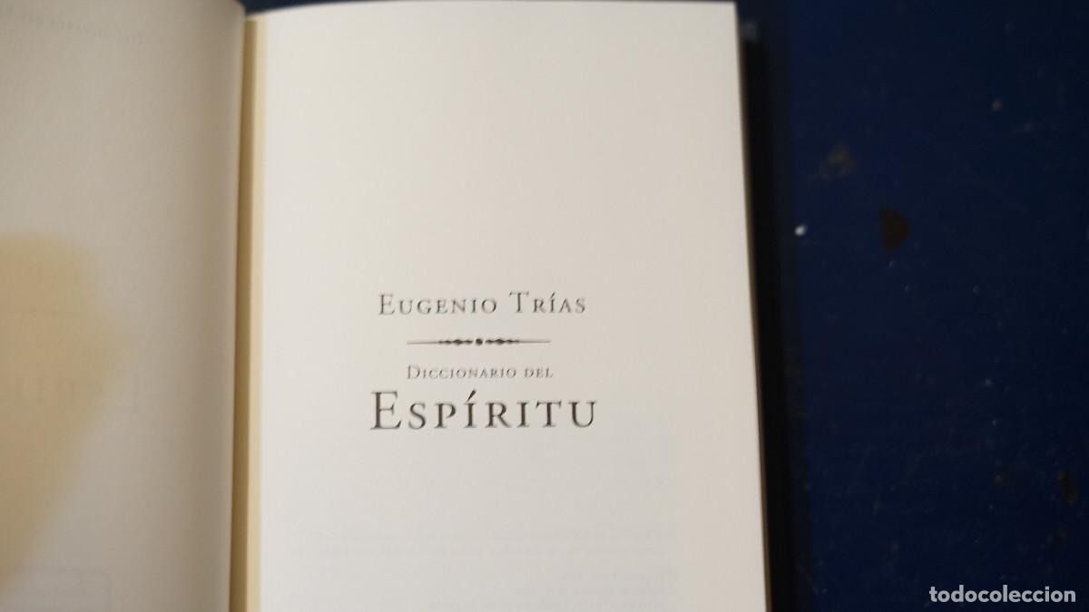 Diccionarios de segunda mano: Eugenio Trias - Diccionario del espiritu - Planeta 1966