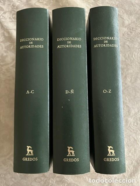 Diccionarios de segunda mano: Diccionario de Autoridades. 3 vols. Ed. Facs&iacute;mil de la ed. del a&ntilde;o 1732.
