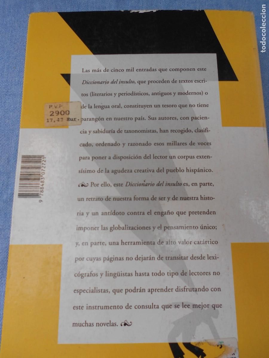Diccionarios de segunda mano: DICCIONARIO DEL INSULTO - Foto 8