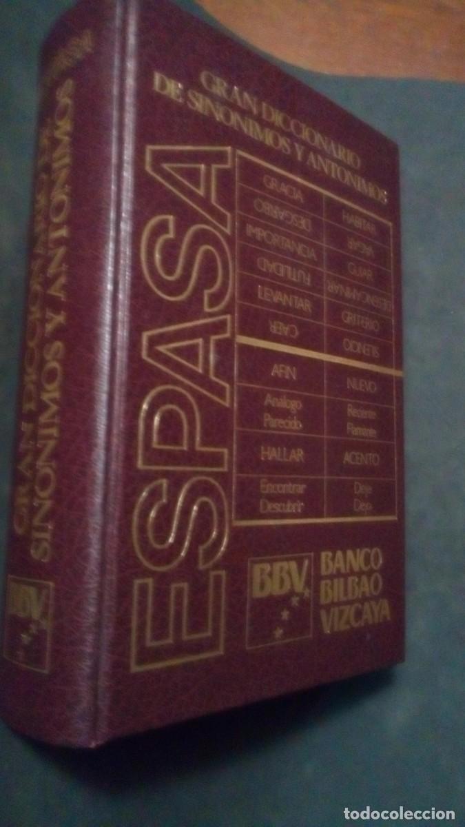 Livres d'occasion: Gran Diccionario de Sin&oacute;nimos y Ant&oacute;nimos de Espasa y BBV en Madrid 1989 2&ordf; Edici&oacute;n-COMO NUEVO