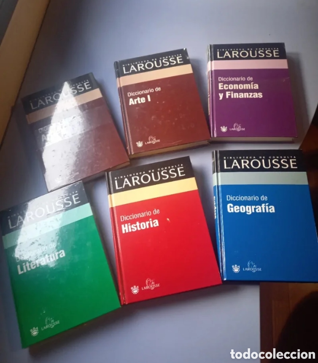 Diccionarios de segunda mano: Lote de 6 tomos Biblioteca de Consulta Larousse - Editorial RBA Tapa Dura