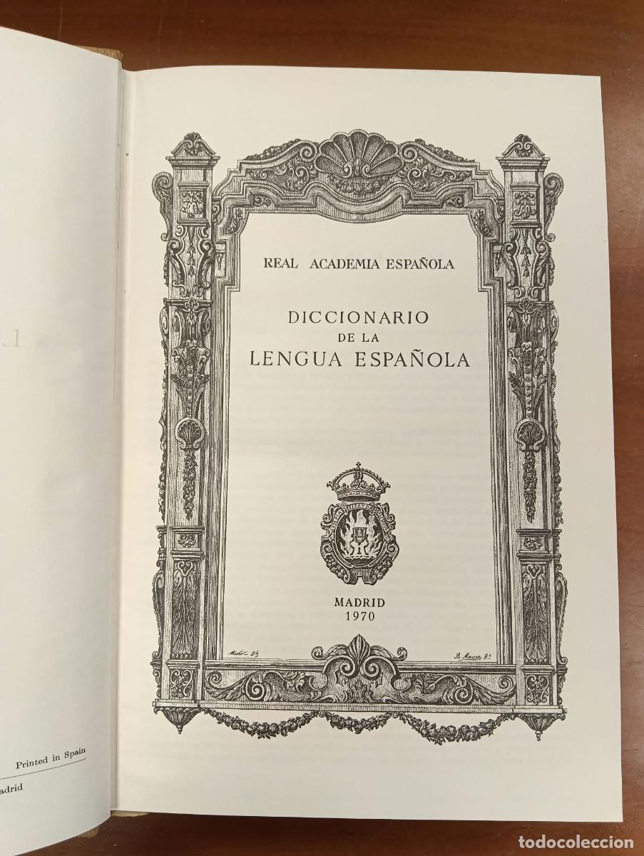 Diccionarios de segunda mano: Diccionario de la lengua espa&ntilde;ola.