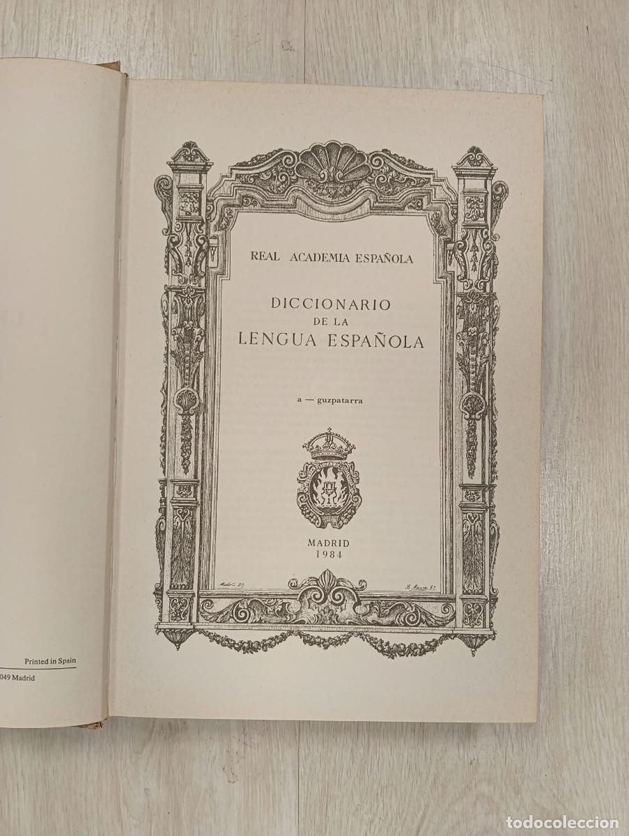 Diccionarios de segunda mano: Diccionario de la lengua espa&ntilde;ola. Tomo I-II.