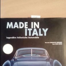 Libros de segunda mano: MADE IN ITALY, LIBRO DE COCHES ITALIANOS EN ALEMAN. Lote 53333489