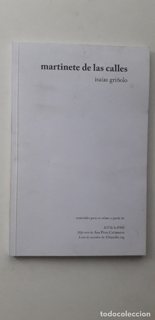 Second hand books: MARTINETE DE LAS CALLES - ISAIAS GRI&Ntilde;OLO