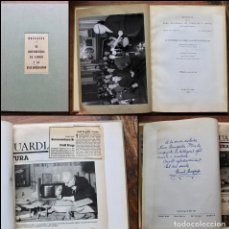 Libros de segunda mano: BIBLIOFILOS-EMILIO BRUGALLA -LIBRO- CON FOTO - PAG VANGUARDIA 1987 ESQUELA - FIRMADO Y DEDICADO