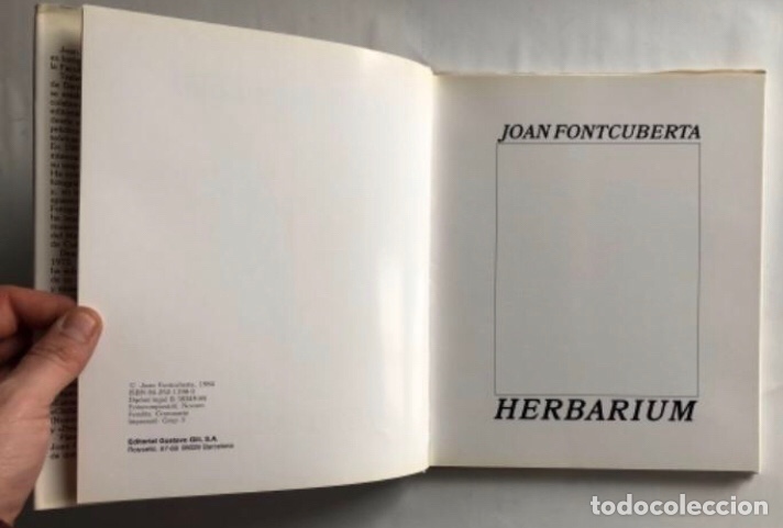 Libros de segunda mano: JOAN FONTCUBERTA: HERBARIUM (BARCELONA, 1984) 1ª EDICIÓN ESPECIAL FIRMADA POR EL AUTOR - Foto 3 - 208796770