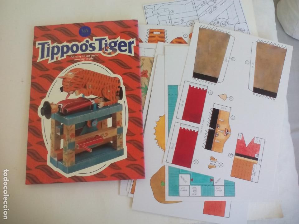 Second hand books: Tippoo's Tiger - An easy to assemble moving model. MAQUETA DE CARTON PARA MONTAR figura