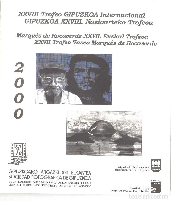 Second hand books: Sociedad Fotogr&aacute;fica de Gipuzkoa. 2000. Trofeo Vasco Marqu&eacute;s de Rocaverde