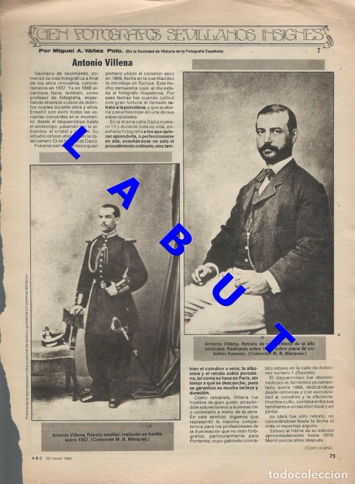 Libri di seconda mano: 7 CIEN FOTOGRAFOS SEVILLANOS INSIGNES ANTONIO VILLENA 1 HOJA W6