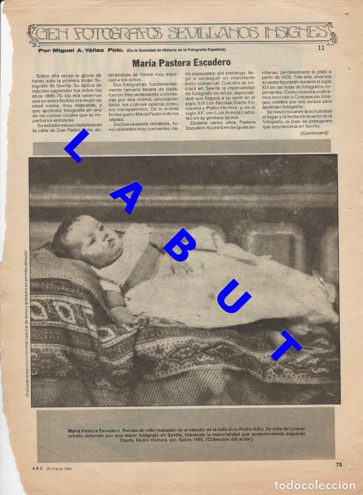 Libri di seconda mano: 11 CIEN FOTOGRAFOS SEVILLANOS INSIGNES MARIA PASTORA ESCUDERO 1 HOJA W6