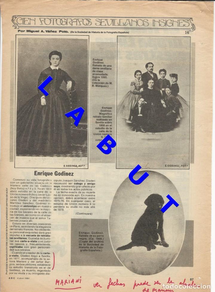 Libri di seconda mano: 16 CIEN FOTOGRAFOS SEVILLANOS INSIGNES ENRIQUE GODINEZ 1 HOJA W6