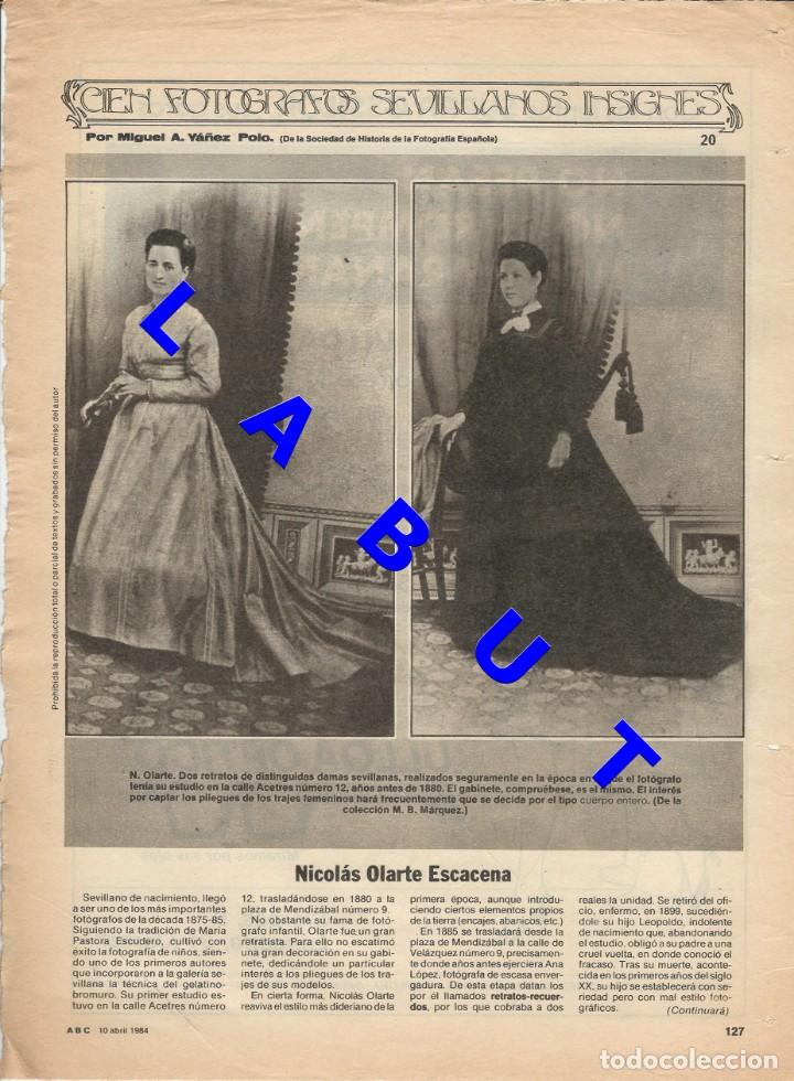 Libri di seconda mano: 20 CIEN FOTOGRAFOS SEVILLANOS INSIGNES NICOLAS OLARTE ESCACENA 1 HOJA W6