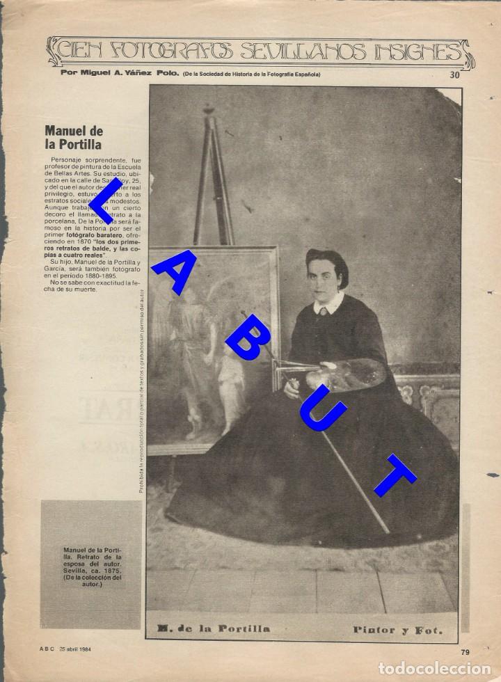 Libri di seconda mano: 30 CIEN FOTOGRAFOS SEVILLANOS INSIGNES MANUEL DE LA PORTILLA 1 HOJA W6