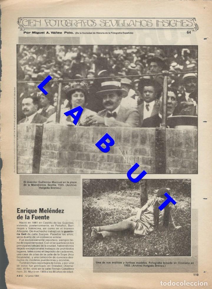Libri di seconda mano: 64 CIEN FOTOGRAFOS SEVILLANOS INSIGNES ENRIQUE MELENDEZ DE LA FUENTE 1 HOJA W6