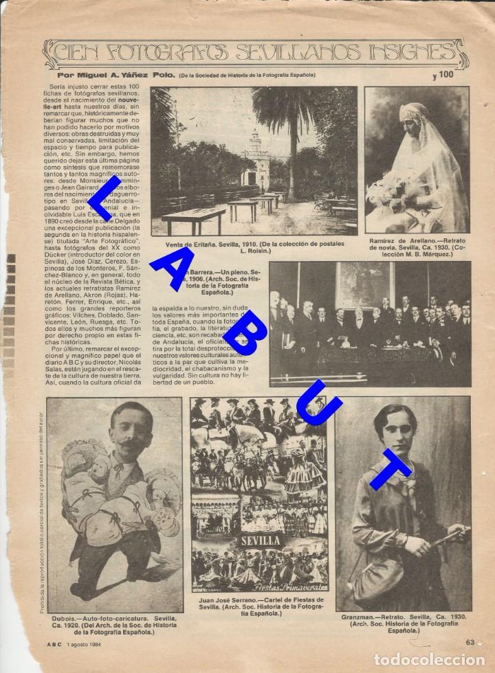 Libri di seconda mano: 100 CIEN FOTOGRAFOS SEVILLANOS INSIGNES 1 HOJA W6