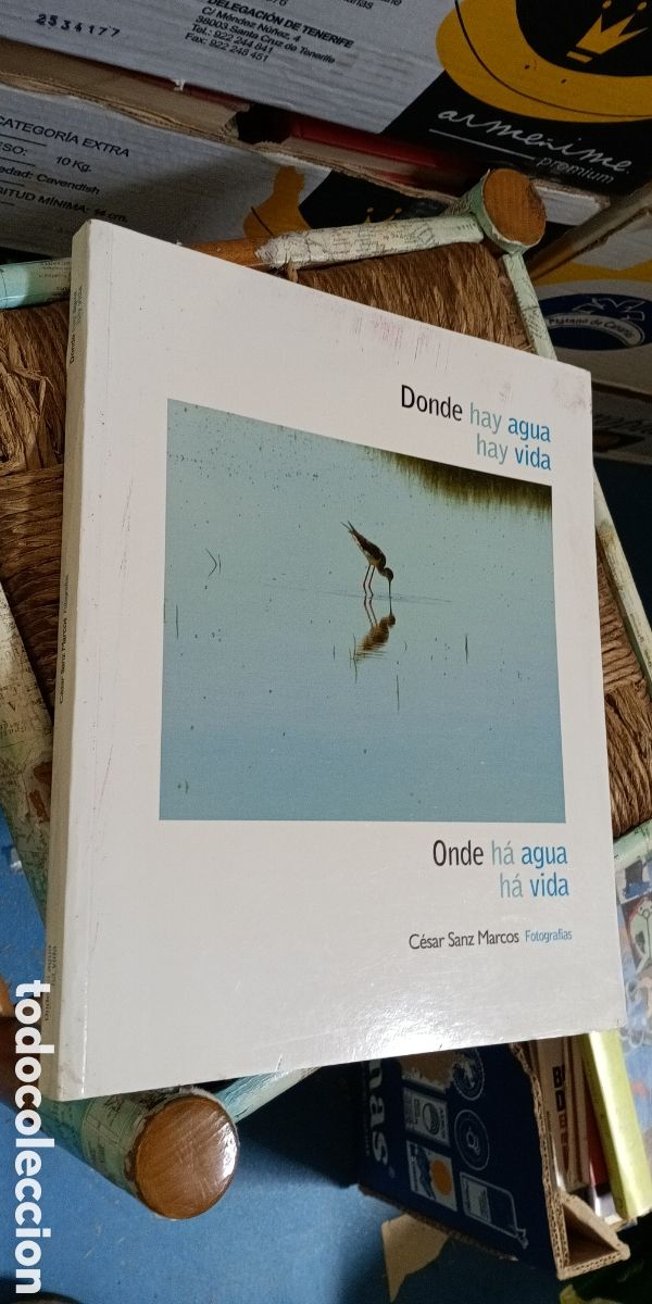 Second hand books: DONDE HAY AGUA HAY VIDA. CESAR SANZ MARCOS. CAJA RURAL DE SORIA, 2008. DEDICADO