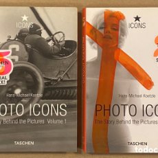 Libros de segunda mano: PHOTO ICONS, THE STORY BEHIND THE PICTURES 1 & 2. HANS-MICHAEL KOETZLE. EDITORIAL TASCHEN.