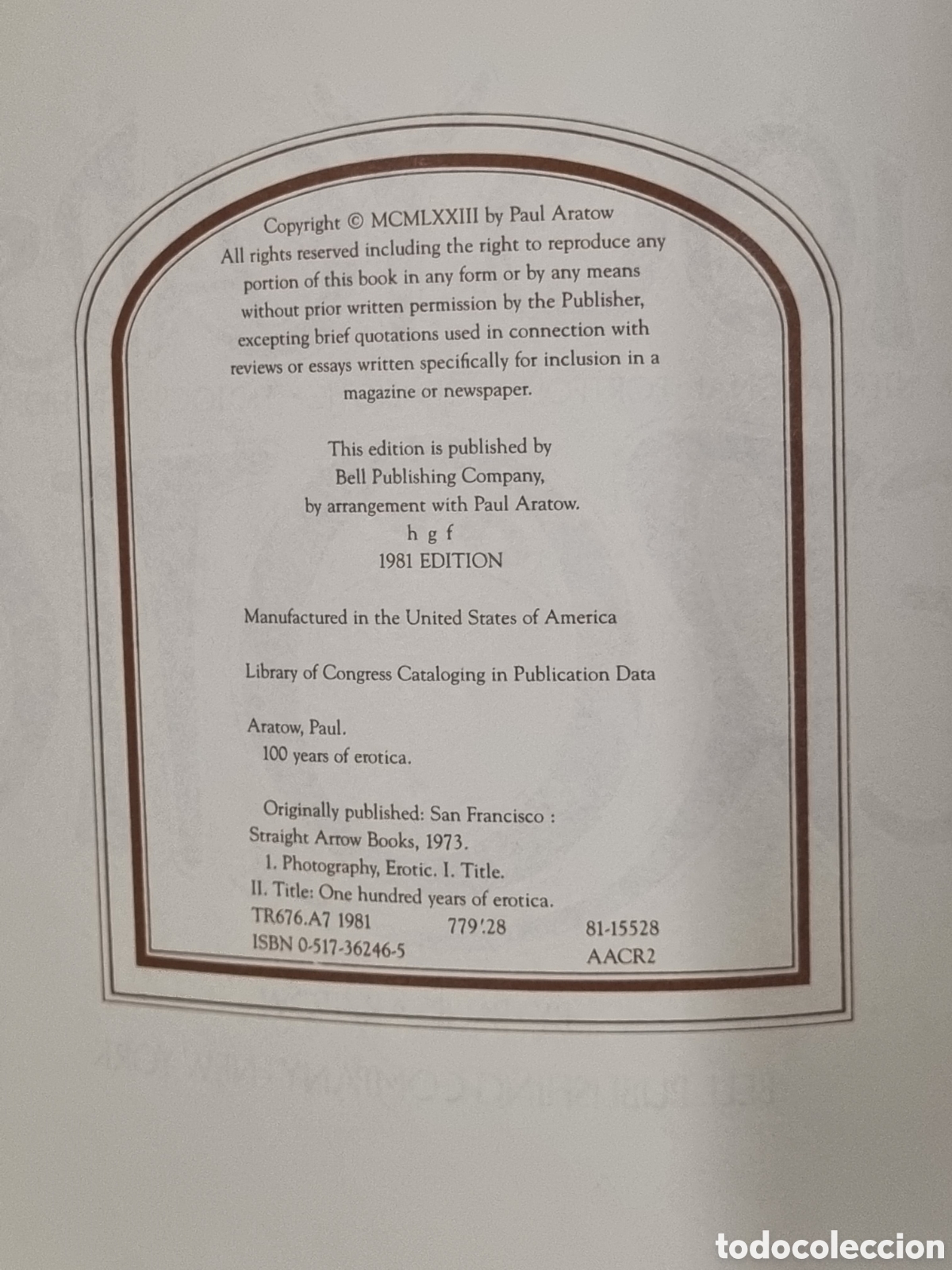 100 years of erotica: an international portfoli - Buy Used books 