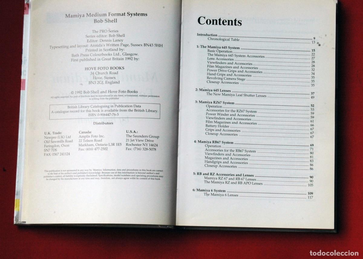 Libros de segunda mano: MAMIYA MEDIUM FORMAT SYSTEMS (Bob Shell) - Foto 2
