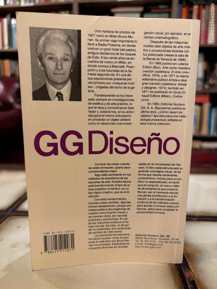 Libros de segunda mano: Dise&ntilde;o y comunicaci&oacute;n visual. Bruno Munari. - Foto 2