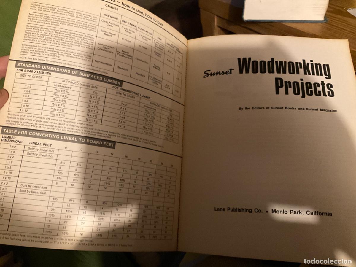 Libros de segunda mano: Woodworking projects sunset proyectos de madera - Foto 2