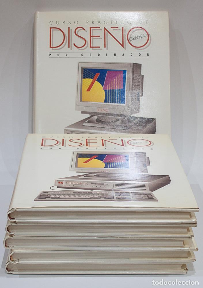 Libros de segunda mano: CURSO PRACTICO DE DISE&Ntilde;O GRFICO POR ORDENADOR. 6 TOMOS. EDICIONES GENESIS, S.A. 1981.