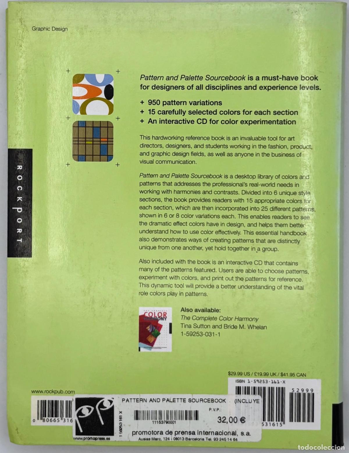 Libros de segunda mano: Pattern and Palette Sourcebook: A Complete Guide to Using Color in Design - - - Foto 2