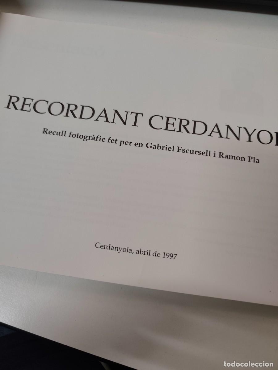 Libros de segunda mano: RECORDANT CERDANYOLA - Foto 3