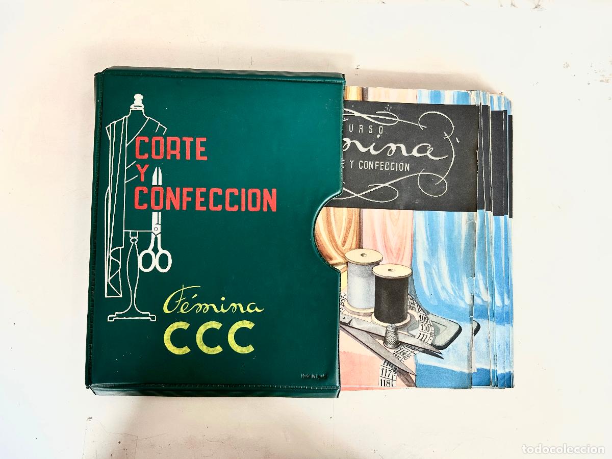 Libros de segunda mano: COMPLETO-CORTE Y CONFECCI&Oacute;N F&Eacute;MINA CCC 1958-24 LECCIONES CURSO COSTURA PATRONES DISE&Ntilde;O MODA
