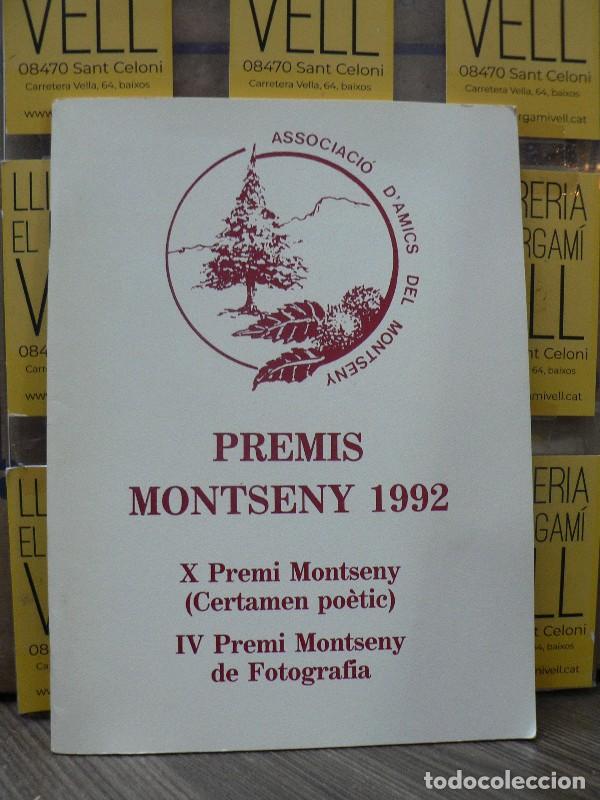 Libros de segunda mano: Premis Montseny 1992: X Premi (certamen po&egrave;tic) - IV Premi Fotografia - Associaci&oacute; Amics Montseny