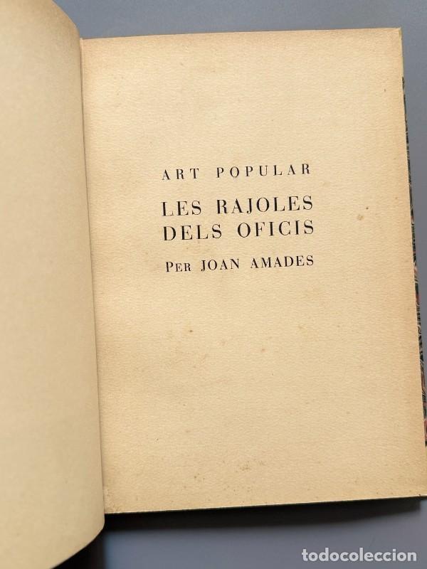 Libros de segunda mano: Les rajoles dels oficis, Joan Amades (ejemplar n&ordm;69) - Butllet&iacute; dels Museus d'Art de Barcelona, 1937