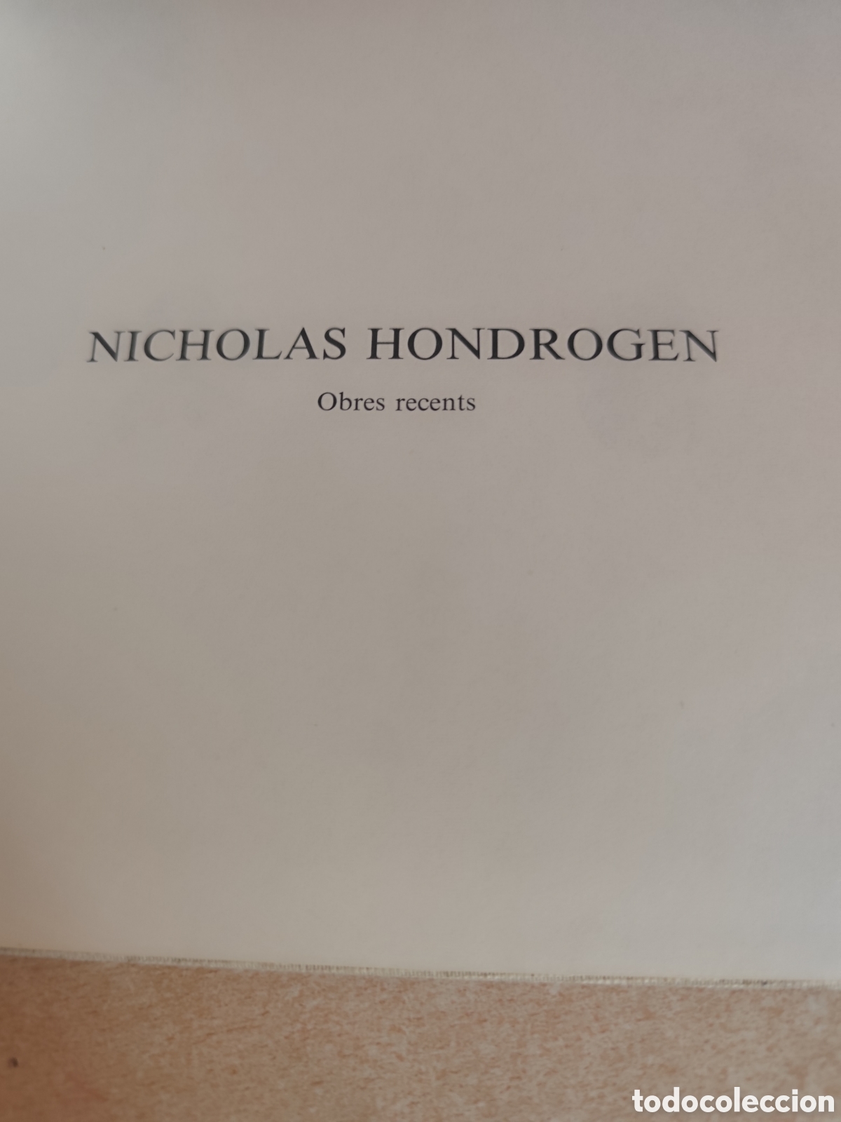 Second hand books: NICHOLAS HONDROGEN VICTORIACOMBALIA DEXEUS RF 113
