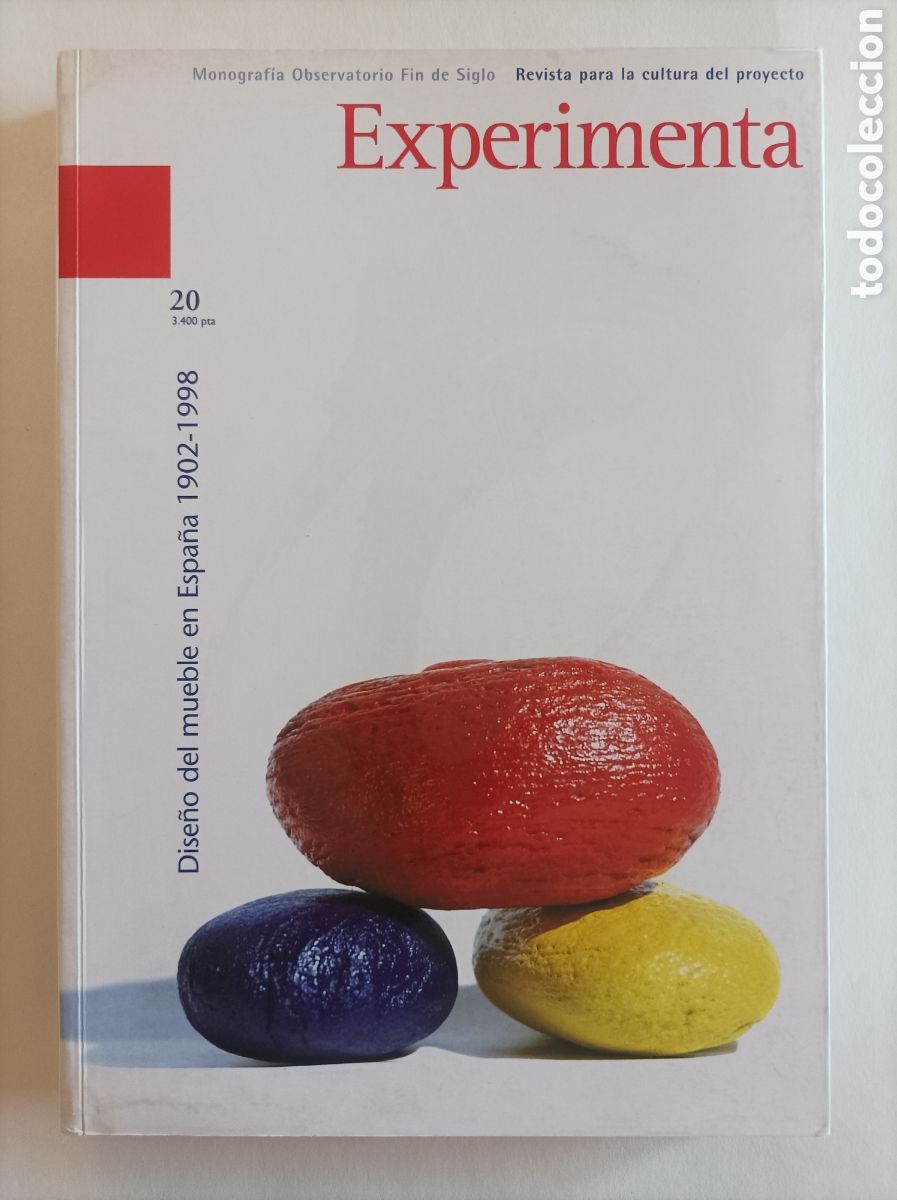 Second hand books: Dise&ntilde;o del mueble en Espa&ntilde;a en 1909/1998. Experimenta. Observatorio fin de siglo. Revista.