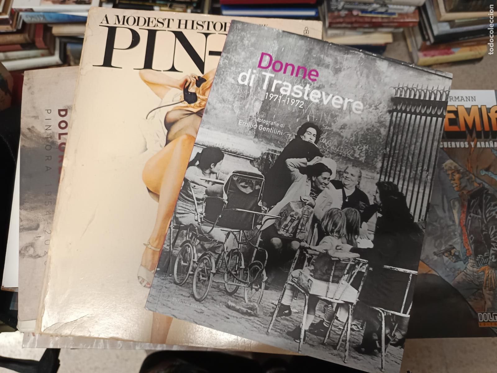 Libros de segunda mano: THE PIN-UP . A MODEST HISTORY BY MARK GABOR / DONNE DI TRASTEVERE . RESERVADOS!!!